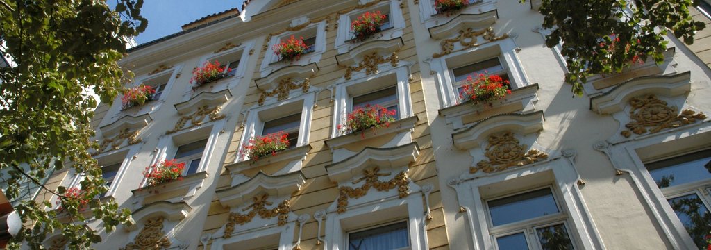 Hotel on the Wenceslas Square in Prague centre